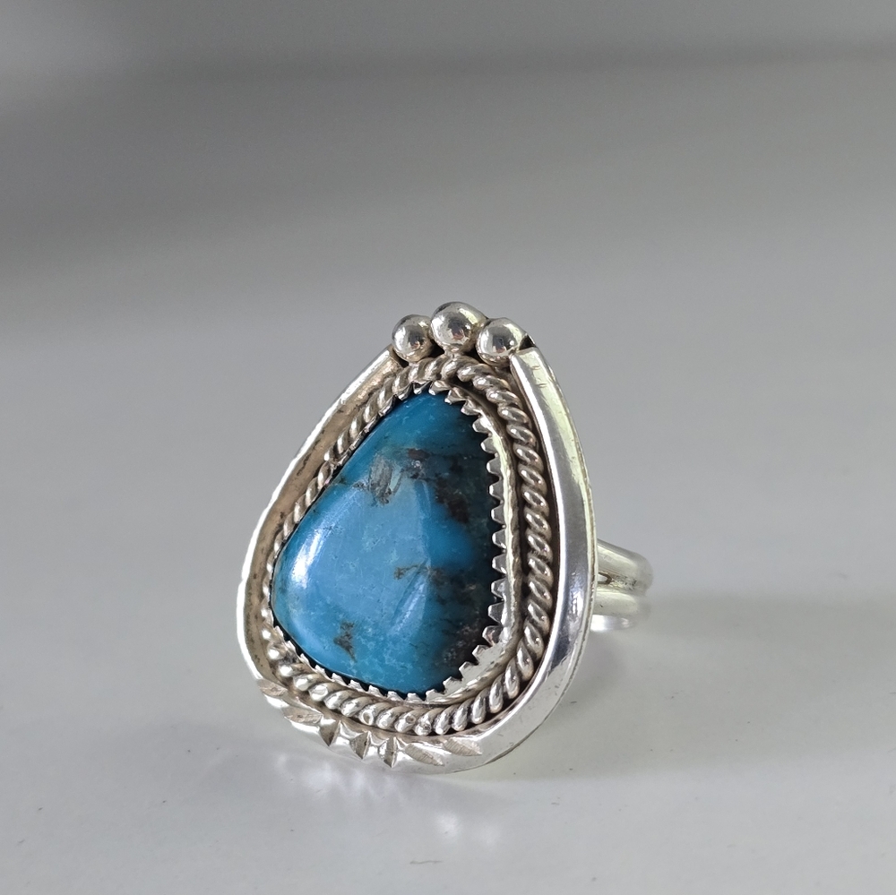 Genuine Turquoise Ring - Picture 3 of 5